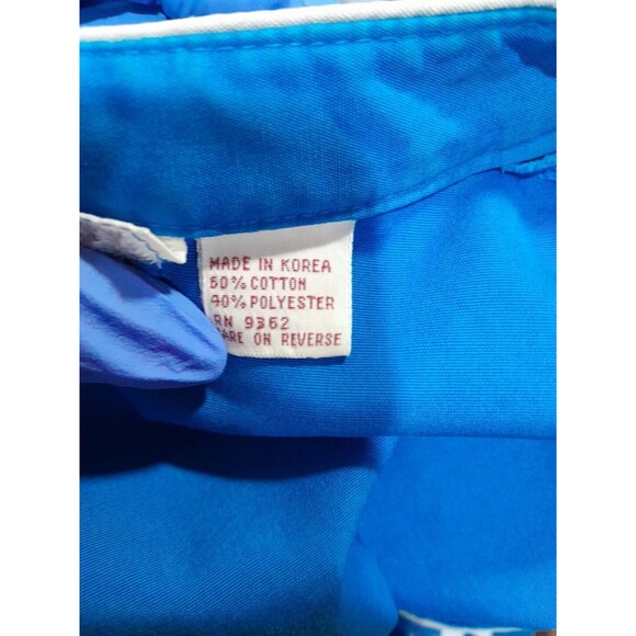 Vintage Townhouse Housedress, Blue L 1950s - Picture 5 of 7